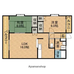 クレッセント江崎【3階】の間取り