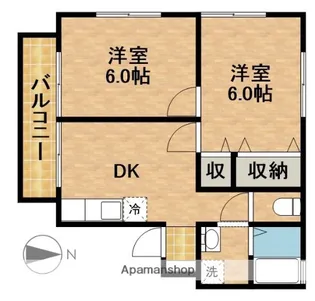 SELVA【2階】の間取り