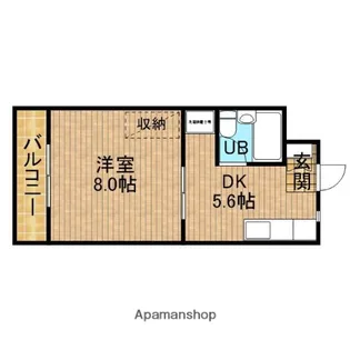 メルカードあさひⅢ【3階】の間取り