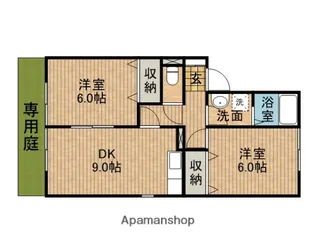 ヴィラージュコヒジ【103号室】の間取り