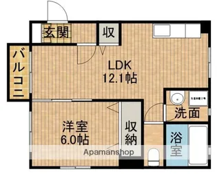 エルミタージュY【2階】の間取り