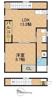 COURT M&MⅢ【2階】の間取り