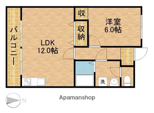 Uコート【1階】の間取り