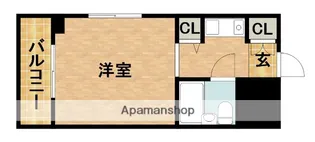 メイクスⅠ八幡【405号室】の間取り