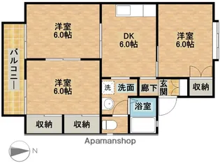 セジュール高橋【203号室】の間取り