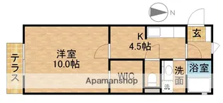 クルール【1階】の間取り
