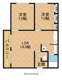 クレール浜松Ⅱ【3階】の間取り