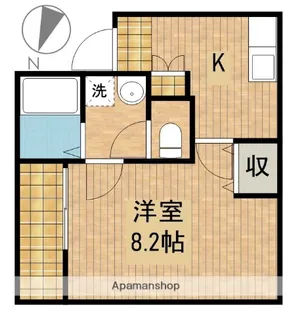クレフラスト天竜川駅東【203号室】の間取り