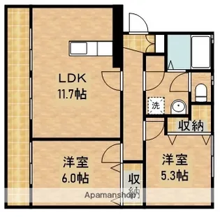 アールベロ【2階】の間取り