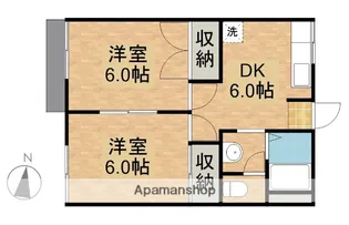 フォーブルハカマタ【2階】の間取り