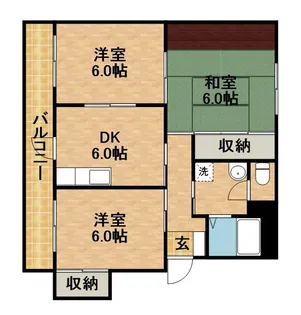 ハイツエトアール【3階】の間取り
