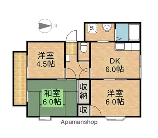 コーポレスサチヤ【1階】の間取り