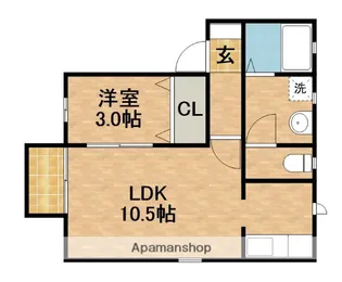 コート フリッシュ【2階】の間取り