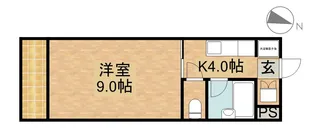舘山寺ニューハイツ【105号室】の間取り