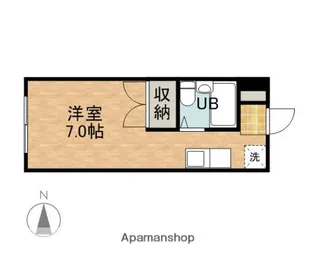 ANNIVERSARY竜洋【C3号室】の間取り