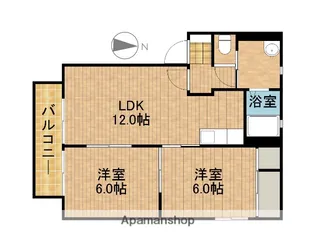 ブライトタウンⅡ【2階】の間取り