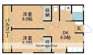 スプリングハウスⅠ【2階】の間取り
