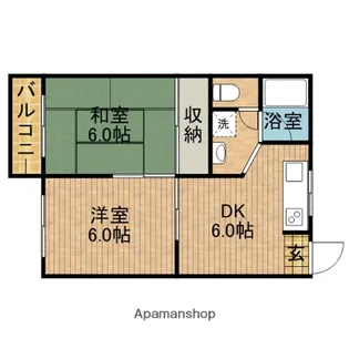 レジデンスマスオ【102号室】の間取り