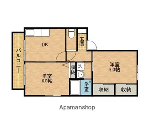 ルイースト・アーク【2階】の間取り