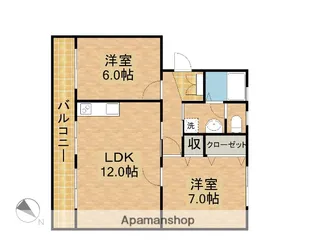 グレースバレー【202号室】の間取り
