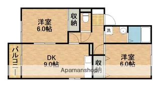 セジュールサンピアC【2階】の間取り