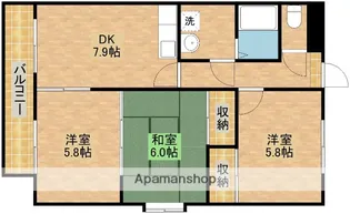 VILLA KOOYAMA【2階】の間取り