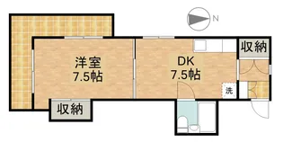 カーサ立石【201号室】の間取り