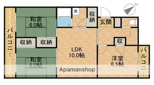 ニューハイツ藤C【1階】の間取り