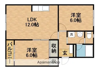 ラフィーネ・K【1階】の間取り