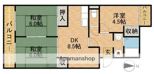 サンコーポ小林【401号室】の間取り