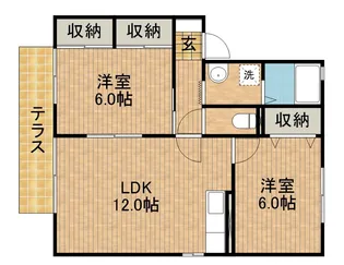 エストハウスC【1階】の間取り