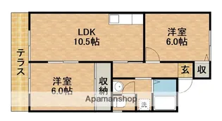 ベルハイム【1階】の間取り