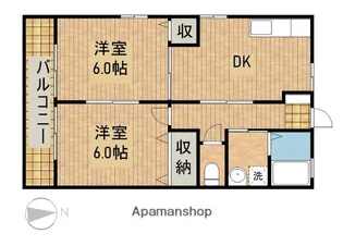 スタジオーネ【2階】の間取り