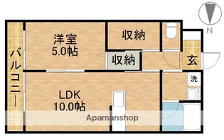 グランメゾンⅡ【106号室】の間取り