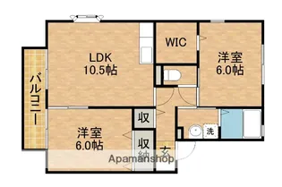 ハイアニスB【1階】の間取り
