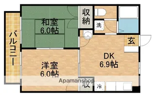 F・OAK【2階】の間取り