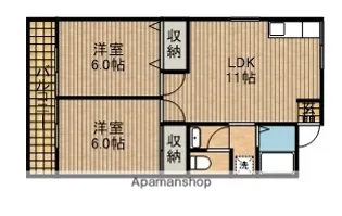プレステージⅡ【2階】の間取り