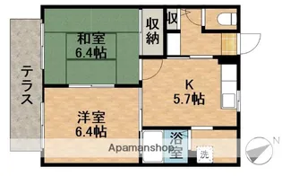 ひまわりC【102号室】の間取り