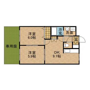 エスポワール【1階】の間取り