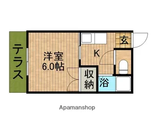 ジュネス田沼【1階】の間取り