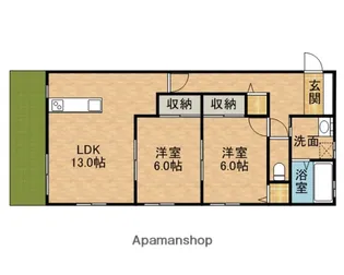 ベリーハイツ【1階】の間取り