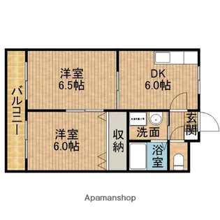 ブルーメゾン青島【2階】の間取り