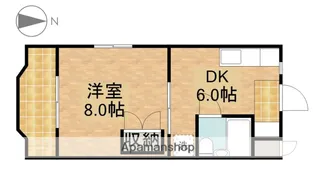 サンメイト可美【1階】の間取り