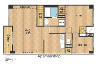 パークビュー四ツ池【7階】の間取り
