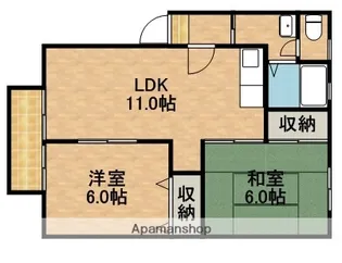 ハイカムール21【2階】の間取り
