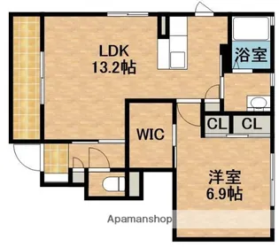 コーポソレイユⅤ【1階】の間取り
