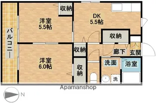 ベルドミールK’S【2階】の間取り
