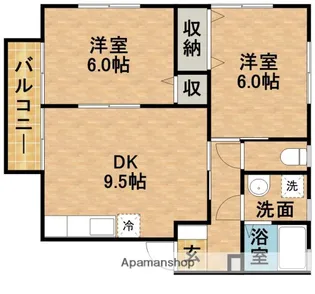クラウンハイツN【2階】の間取り
