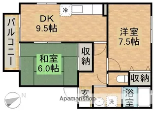 ルシール佐鳴台【1階】の間取り