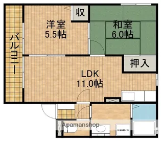 はなみずき【2階】の間取り